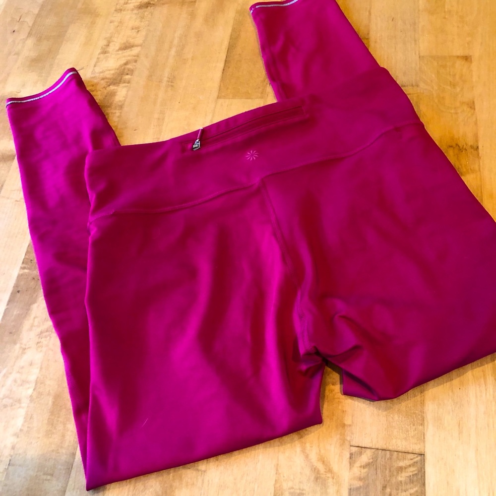 Athleta berry colored legging